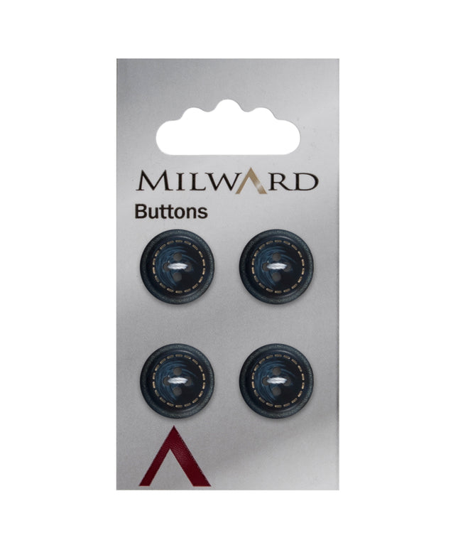 Buttons: Carded: 15mm: Pack of 4: Code F