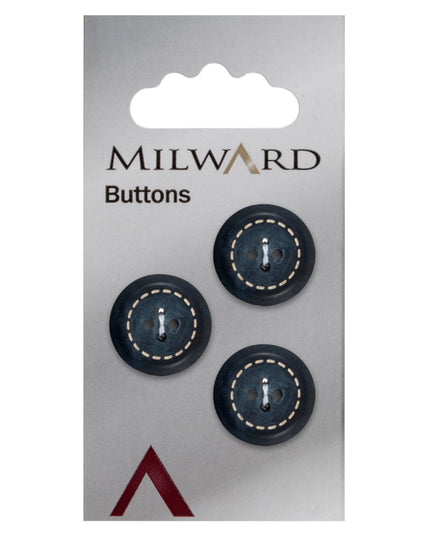 Buttons: Carded: 17mm: Pack of 3: Code F