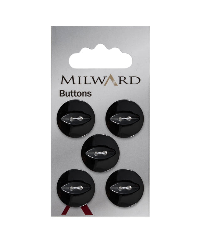 Buttons: Carded: 19mm: Pack of 5: Code A