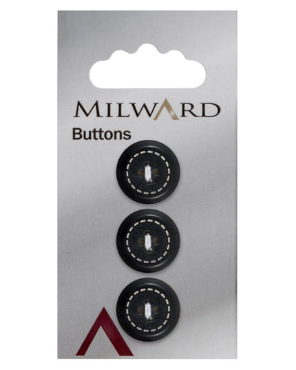 Buttons: Carded: 17mm: Pack of 3: Code F