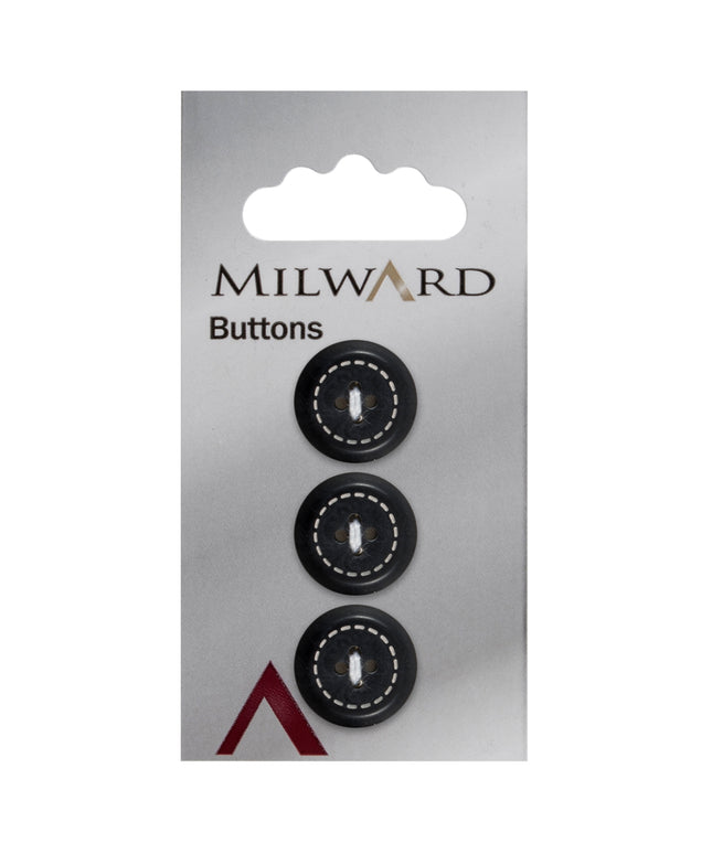 Buttons: Carded: 17mm: Pack of 3: Code F