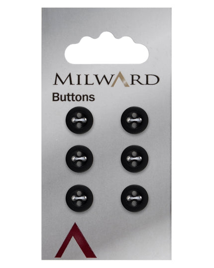 Buttons: Carded: 10mm: Pack of 6: Code B
