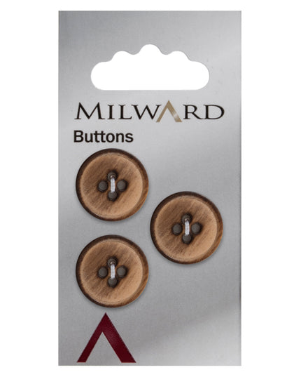 Buttons: Carded: 17mm: Pack of 3: Code D