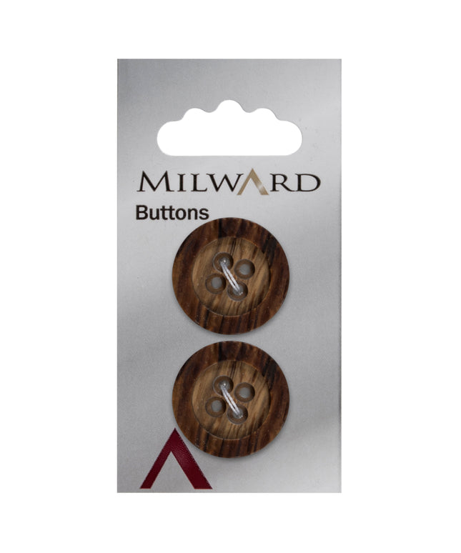 Buttons: Carded: 22mm: Pack of 2: Code K
