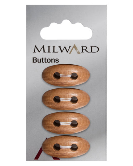Buttons: Carded: 26mm: Pack of 4: Code D