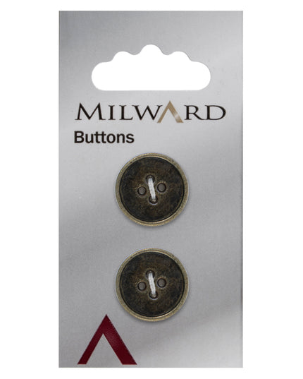 Buttons: Carded: 17mm: Pack of 2: Code E