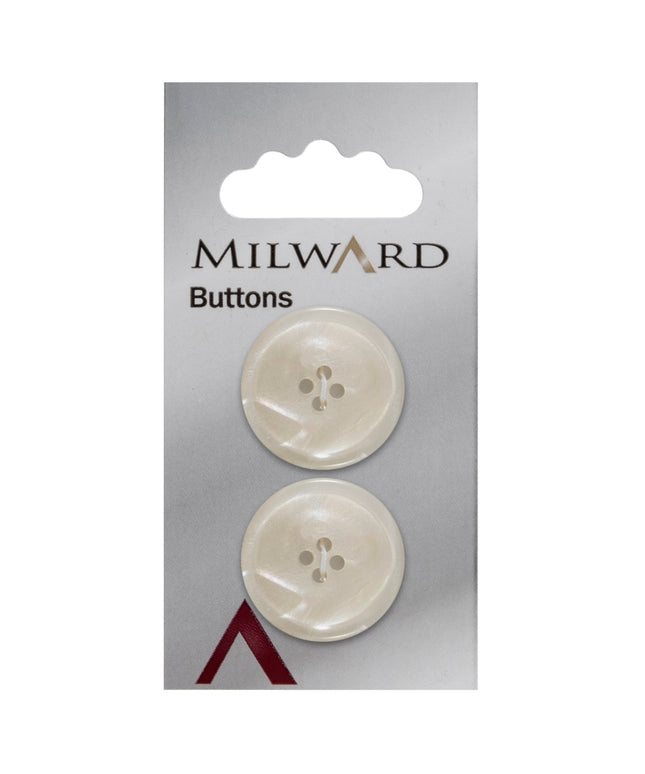Buttons: Carded: 25mm: Pack of 2: Code G