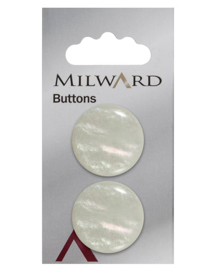 Buttons: Carded: 25mm: Pack of 2: Code E