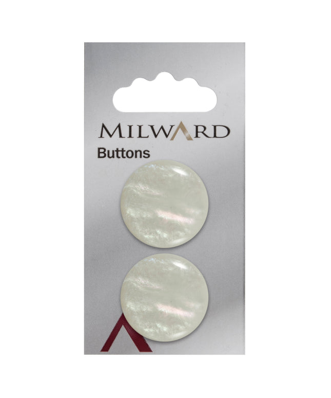 Buttons: Carded: 25mm: Pack of 2: Code E