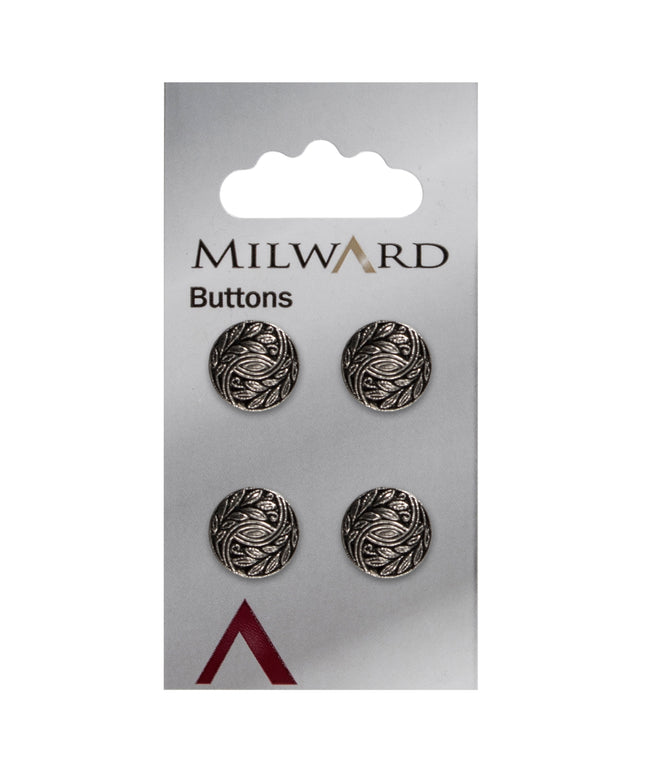Buttons: Carded: 12mm: Pack of 4: Code K