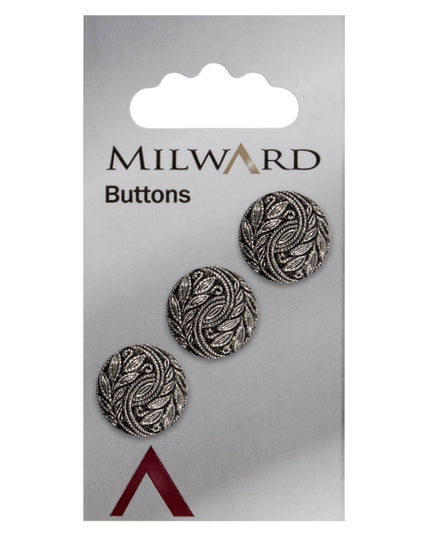 Buttons: Carded: 15mm: Pack of 3: Code K