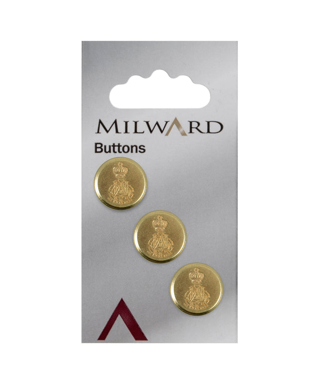Buttons: Carded: 16mm: Pack of 3: Code H