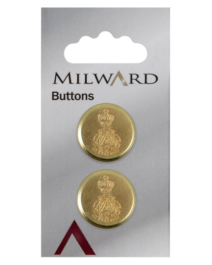 Buttons: Carded: 21mm: Pack of 2: Code G