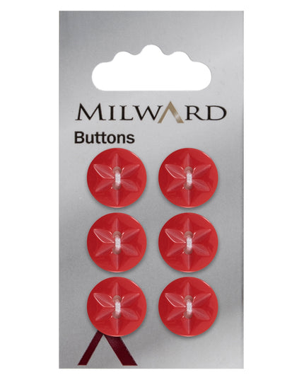 Buttons: Carded: 15mm: Pack of 6: Code B