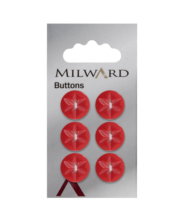 Buttons: Carded: 15mm: Pack of 6: Code B