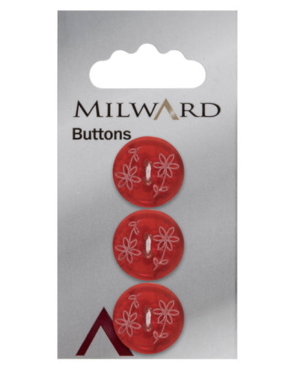 Buttons: Carded: 17mm: Pack of 3: Code G