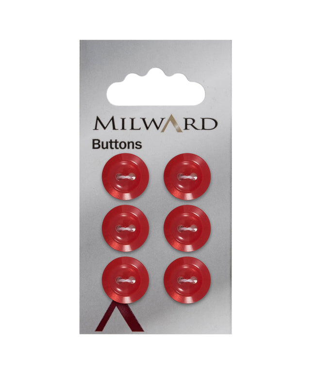 Buttons: Carded: 14mm: Pack of 6: Code B