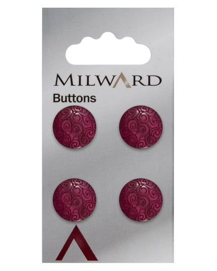 Buttons: Carded: 15mm: Pack of 4: Code G