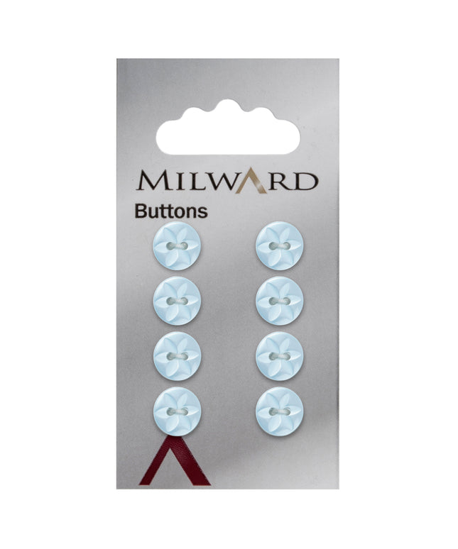 Buttons: Carded: 11mm: Pack of 8: Code B