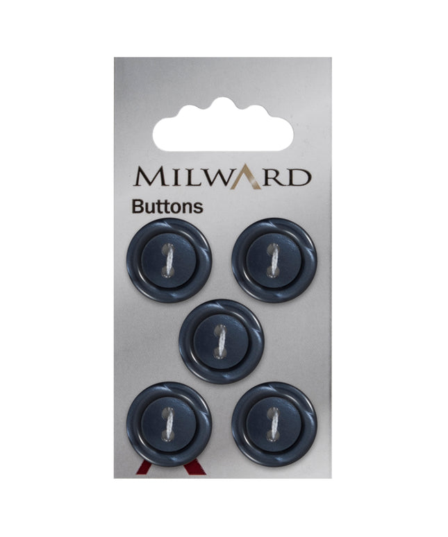 Buttons: Carded: 17mm: Pack of 5: Code D