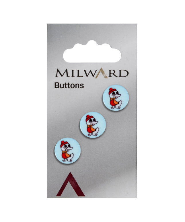 Buttons: Carded: 12mm: Pack of 3: Code C