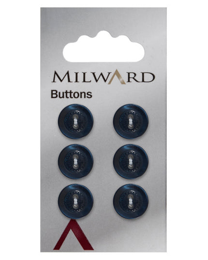 Buttons: Carded: 12mm: Pack of 6: Code E