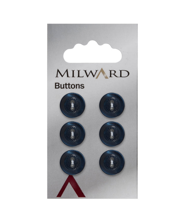 Buttons: Carded: 12mm: Pack of 6: Code E