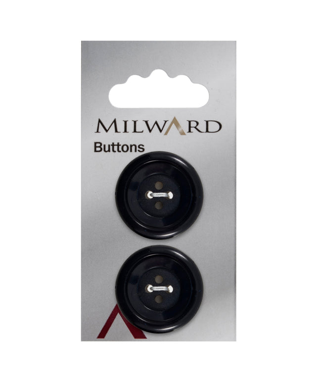 Buttons: Carded: 25mm: Pack of 2: Code G