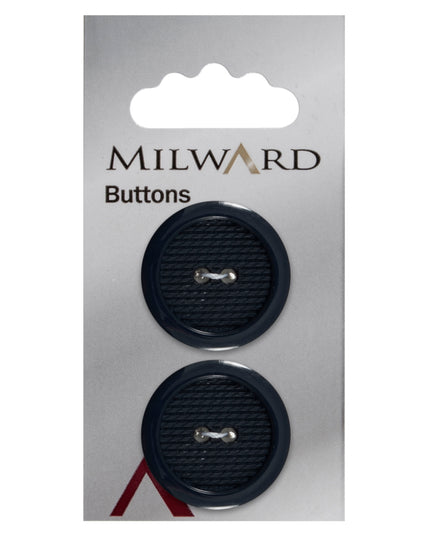 Buttons: Carded: 25mm: Pack of 2: Code E