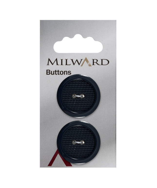 Buttons: Carded: 25mm: Pack of 2: Code E