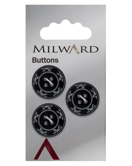 Buttons: Carded: 20mm: Pack of 3: Code C