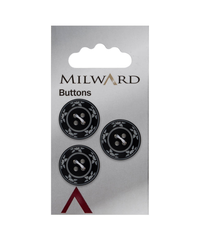 Buttons: Carded: 20mm: Pack of 3: Code C