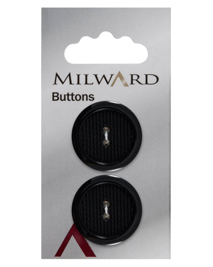 Buttons: Carded: 25mm: Pack of 2: Code E