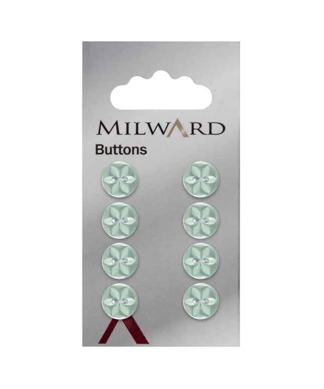 Buttons: Carded: 11mm: Pack of 8: Code B
