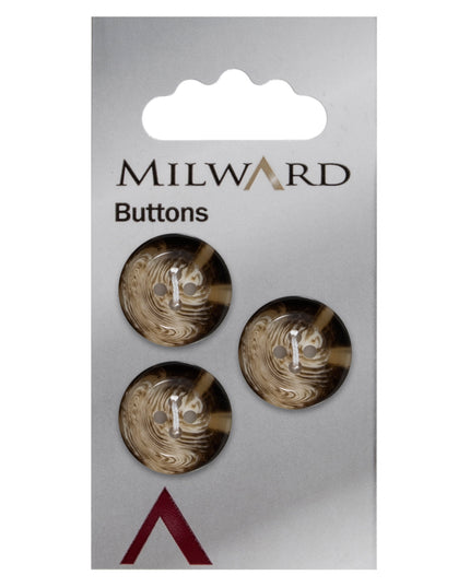 Buttons: Carded: 17mm: Pack of 3: Code C