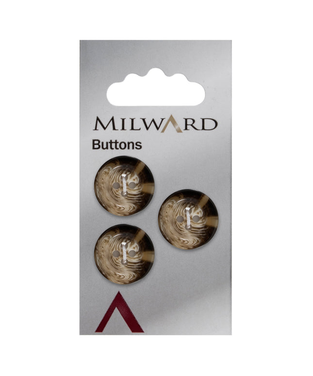 Buttons: Carded: 17mm: Pack of 3: Code C