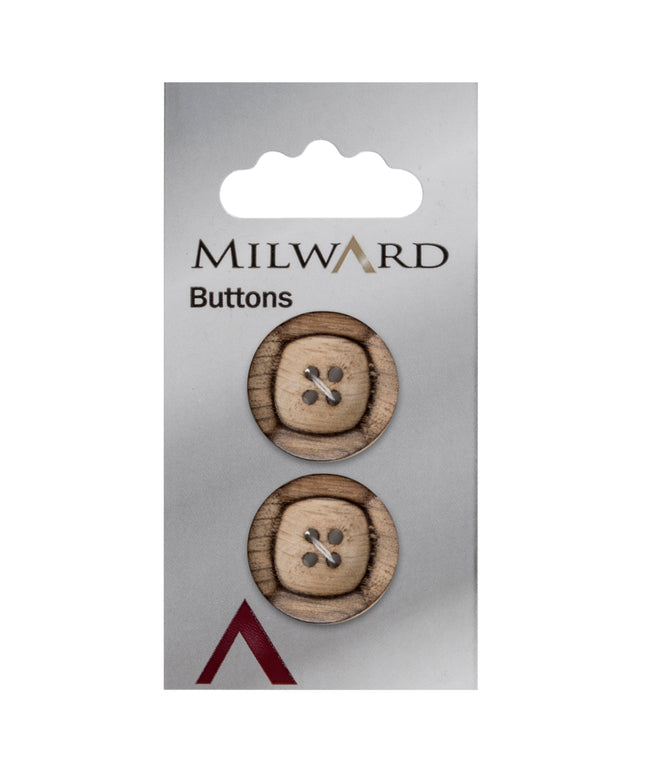 Buttons: Carded: 22mm: Pack of 2: Code E
