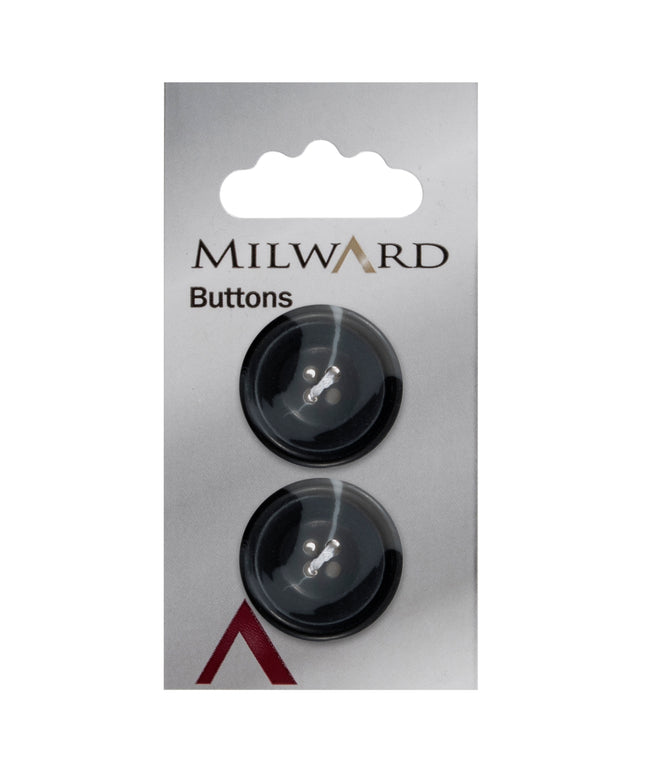 Buttons: Carded: 25mm: Pack of 2: Code C