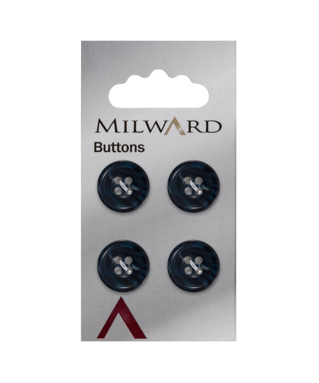 Buttons: Carded: 15mm: Pack of 4: Code C