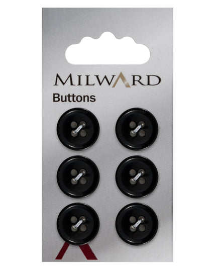 Buttons: Carded: 15mm: Pack of 6: Code B