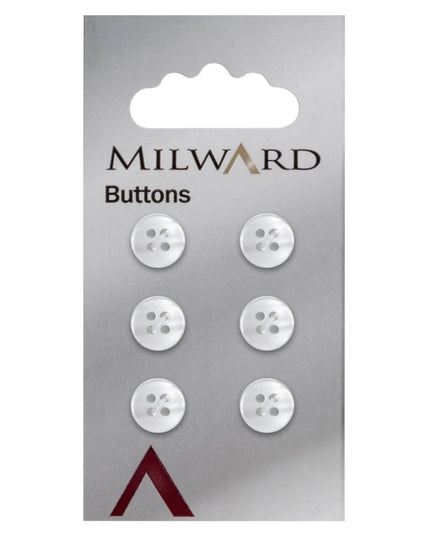 Buttons: Carded: 10mm: Pack of 6: Code C