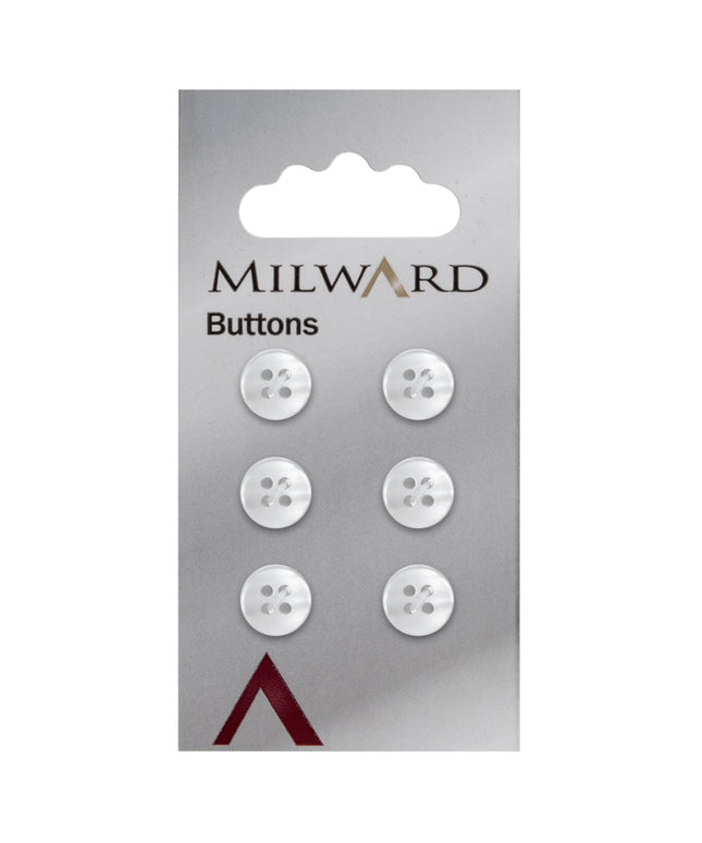 Buttons: Carded: 10mm: Pack of 6: Code C