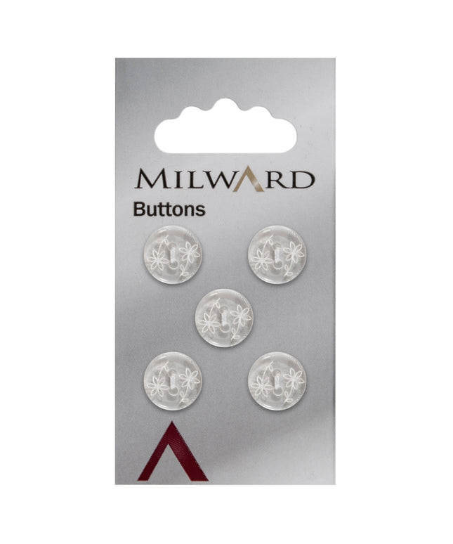 Buttons: Carded: 12mm: Pack of 5: Code G