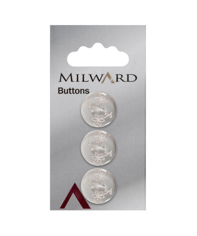 Buttons: Carded: 17mm: Pack of 3: Code G
