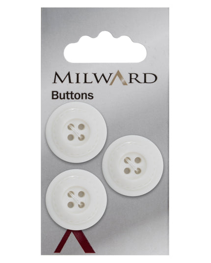 Buttons: Carded: 22mm: Pack of 3: Code D