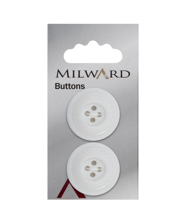 Buttons: Carded: 27mm: Pack of 2: Code D