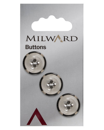 Buttons: Carded: 17mm: Pack of 3: Code C