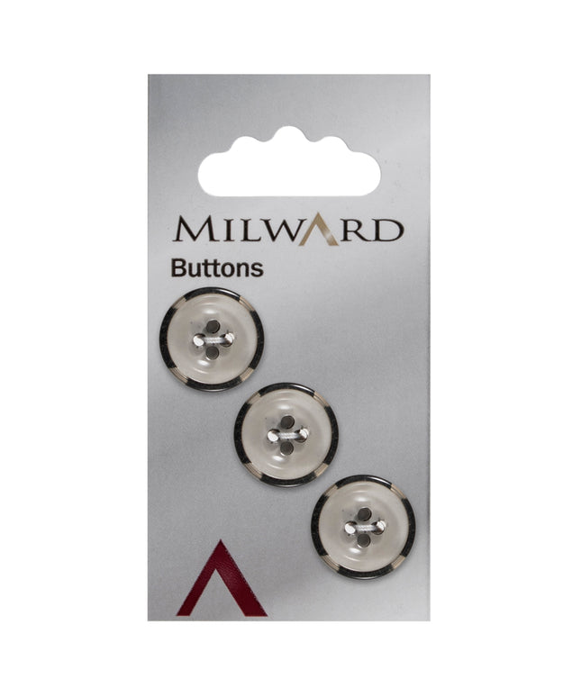 Buttons: Carded: 17mm: Pack of 3: Code C