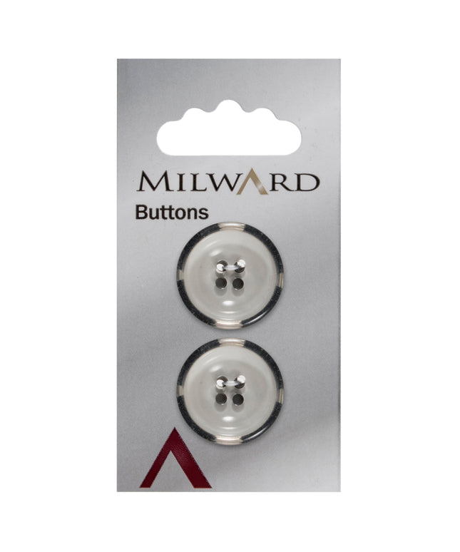 Buttons: Carded: 22mm: Pack of 2: Code C