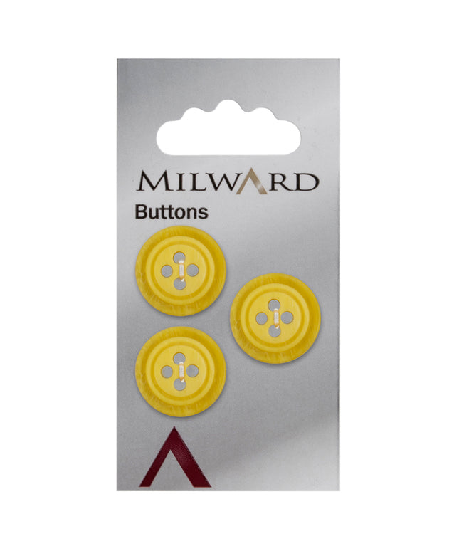 Buttons: Carded: 15mm: Pack of 3: Code B